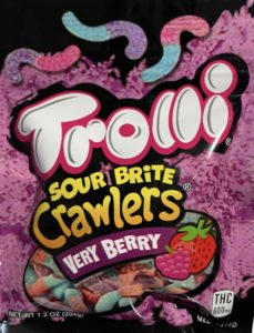 Gummy Worms Sour Brite Very Berry 600MG THC Edibles - The Capitol Dispensary